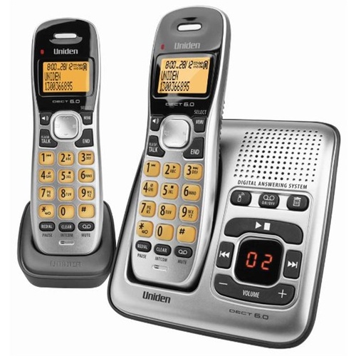 Uniden DECT1735+1 Digital DECT Cordless phone with Answer Machine (Twin)