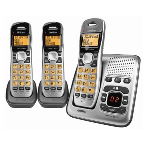 Uniden DECT1735+2 Digital DECT Cordless phone with Answer Machine (Triple)
