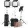 Mettle VL650 x 3 LED Light Kit with stands and bags