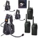 Eartec UDSC3000SH 3-User SC-1000 Two-Way Radio with Ultra Double Shell Mount PTT Headsets