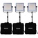 Dracast LED1000 Pro Bi-Color LED 3-Light Kit with V-Mount Battery Plates and Stands