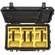 Pelican 1510SC Studio Case with Lid Organizer and Yellow Divider Set (Black)