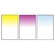 LEE Filters 100 x 150mm Graduated Color Resin Filter Set (Cyan, Magenta & Yellow) Hard Edge