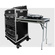 Road Ready 11U slant rack with casters and table