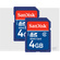 Sandisk 4GB SD Memory Card Twin Pack