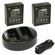 Wasabi Power Battery and Dual USB Charger for Olympus BLH-1 (2-Pack)
