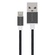 Promate 1.2m Mesh Armoured Micro-USB Sync & Charge Cable (Black)
