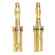 DYNAMIX Banana Plugs Gold Plated Secure Double Screws (1 Pair)