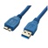 DYNAMIX USB 3.0 Type Micro B Male to Type A Male Connector (Blue, 2 m)