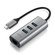MiniX NEO C-UE USB-C to 3-Port USB 3.0 & Gigabit Ethernet Adapter (Space Gray)
