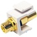 DYNAMIX RCA to RCA Gold Plated Keystone Adapter (Yellow)