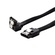 DYNAMIX Right-Angled SATA 6Gbs Data Cable with Latch (Black, 0.5 m)