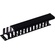 DYNAMIX 19" 1RU Finger Cable Management Bar with Protective Cap (Black, 70 mm Deep)