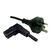 DYNAMIX  3-Pin Plug to Right Angled IEC Female Connector (2m, Black)
