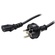 DYNAMIX 3-Pin Male Plug/C13 Female Power Cord (Black, 3 m)