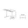 BRATECK 3-Stage Reverse Dual Motor Electric Sit-Stand Desk Frame (White)