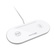 Promate Aurabase-2 Dual Fast Wireless Charging Station for Apple (White)