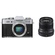 Fujifilm X-T20 Mirrorless Digital Camera (Silver) with XF 50mm f/2 R WR (Black)