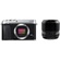 Fujifilm X-E3 Mirrorless Digital Camera (Silver) with XF 60mm f/2.4 Macro Lens