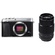 Fujifilm X-E3 Mirrorless Digital Camera (Silver) with XF 80mm f/2.8 R LM OIS WR Macro Lens