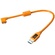 Tether Tools TetherPro USB 3.0 Type-A Male to Micro-USB Right-Angle Male Cable 30cm (Orange)