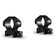 Hawke Sport Optics 2-Piece Precision Steel Weaver Ring Mounts (25.4mm, Medium, Matte Black)