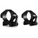 Hawke Sport Optics 2-Piece Precision Steel Weaver Ring Mounts with Lever (30mm, Medium, Matte Black)