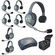 Eartec Ultralite Hub 7 Person System with 5 Single and 2 Double Headsets