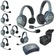Eartec Ultralite Hub 8 Person System with 6 Single and 2 Double Headset