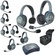 Eartec Ultralite Hub 8 Person System with 5 Single and 3 Double Headsets