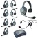 Eartec Ultralite Hub 9 Person System with 3 Single, 5 Double and 1 Plug-In Cyber Headset