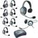 Eartec Ultralite Hub 9 Person System with 6 Single, 2 Double and 1 Monarch Headset
