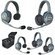 Eartec Ultralite 5 Person System with 2 Single and 3 Double Headsets