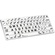 LogicKeyboard XLPrint LogicSkin Keyboard Cover for Apple Wireless Magic Keyboard (US, White)