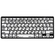 LogicKeyboard XL Print Bluetooth 3.0 Mini Keyboard (US/Hebrew, Black on White)