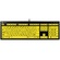 LogicKeyboard XL Print NERO PC Slimline Large Print Keyboard (US/Hebrew, Black On Yellow)