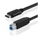 Promate USB 3.1 Type-C to Type-B Cable (Black, 1m)