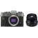 Fujifilm X-T30 Mirrorless Digital Camera (Charcoal) with XF 35mm f/2 R Lens (Black)