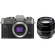 Fujifilm X-T30 Mirrorless Digital Camera (Charcoal) with XF 56mm f/1.2 R APD Lens (Black)