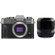 Fujifilm X-T30 Mirrorless Digital Camera (Charcoal) with XF 60mm f/2.4 Macro Lens (Black)