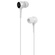 Promate Bent Lightweight Stereo Earbuds with Built-in Mic (White, 1.2m)