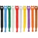 Pearstone 0.5 x 8" Touch Fastener Straps (Multi-Colored, 10-Pack)