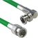 Canare Male to Right Angle Male HD-SDI Video Cable (Green, 10')