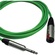 Canare Starquad TRSM-TRSF Extension Cable (Green, 1')
