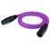 Canare Starquad XLRM Cable with Neutrik Unisex XLRM/XLRF (Purple, 10')