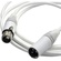 Canare Starquad XLRF-XLRM Cable (White, 6')