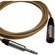 Canare Starquad TRSM-TRSF Extension Cable (Brown, 3')