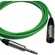 Canare Starquad TRSM-TRSF Extension Cable (Green, 3')