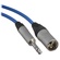 Canare Starquad XLRM-TRSM Cable (Blue, 100')