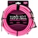 Ernie Ball 10' Braided Straight/Angle Instrument Cable (Neon Pink)